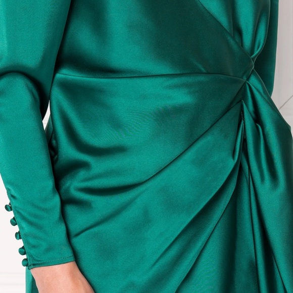 New with tags @lamarque party dress emerald colour size 6 us - Picture 7 of 8
